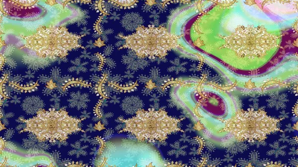 2019 Noel 'i, kar tanesi, yeni yıl. Altın elementli mavi renkte eski.