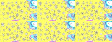 Sarı ve beyaz lale çiçekleriyle Raster eskiz deseni. Paket kağıdı için en iyisi. Karşılama ya da düğün geçmişi olarak kullanılabilir. Doğal kozmetik ürünleri, parfüm, çiçekçi dükkanı için bahar ihalesi tasarımı.