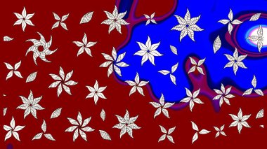 Güzel kumaş deseni. Düz Çiçek Elementleri Tasarımı. Renkli Bahar Teması eskiz kalıbı. Raster illüstrasyonunda çiçek deseni çizimi.