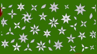 Düz Çiçek Elementleri Tasarımı. Renkli Bahar Teması eskiz kalıbı. Raster Şirin kumaş deseni. Eskiz klasiği.