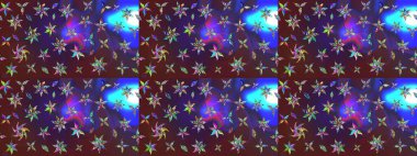 Taslak dekoratif arka plan, çiçek mandala. Raster illüstrasyonu. Mor ve mor renklerde. Çiçek..