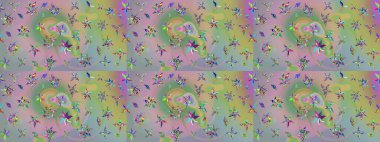 Tarafsız ve yeşil renklerde çiçekler. Yumuşak, yaz çiçekli arka plan. Raster çiçek desenli ve çiçekli..