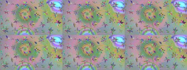 Çiçekli yumuşak bir eskiz şekli. Raster illüstrasyonu. Raster çiçekleri klasik tarzda çizilmiş. Yumuşak, bahar çiçekleri tarafsız ve yeşil renklerde.