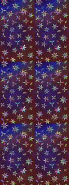 Mor ve mor renkli çiçekler. Küçük çiçekte sevimli çiçek deseni var..