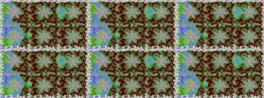 Çiçek deseni. Duvar kâğıdı barok, İspanyol kumaşı. Kusursuz raster arka plan. Kahverengi ve bej renklerde altın elementler. Şekil grafik deseni.