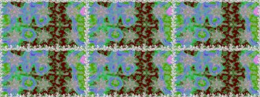 Çiçek deseni. Duvar kâğıdı barok, İspanyol kumaşı. Kusursuz raster arka plan. Kahverengi ve bej renklerde altın elementler. Şekil grafik deseni.