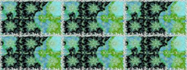 Çiçek deseni. Duvar kâğıdı barok, İspanyol kumaşı. Kusursuz raster arka plan. Kahverengi ve bej renklerde altın elementler. Şekil grafik deseni.