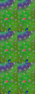 Klasik çiçek desenli. Paketleme, tekstil, duvar kâğıdı için çiçek eskizi. Yumuşak fayans. Raster 'ın taze dokusu. Yumuşak pamuk tasarımı.