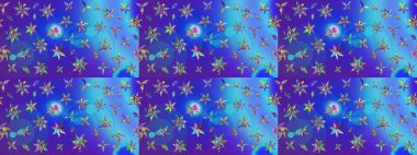 Organik motif arka planı. Çizim kalıbı. Raster illüstrasyonu. Ultraviyole kumaş deseni.