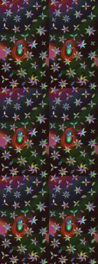 Soyut etnik raster çizim kalıbı. Kabile sanatı boho baskısı, klasik çiçek arkaplanı. Arkaplan dokusu, duvar kağıdı, çiçek teması.