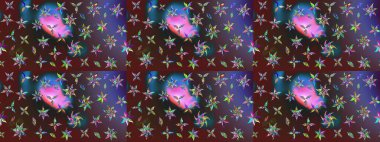 Küçük bir çiçekte eskiz deseni. Hoş bir çiçek geçmişi var. Güzel kumaş deseni. Raster illüstrasyonu.