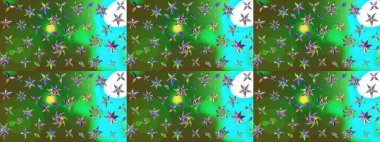 Raster illüstrasyonundaki çiçek desenli çizim. Renkli çiçekler. Renkli Bahar Teması eskiz kalıbı. Düz Çiçek Elementleri Tasarımı.