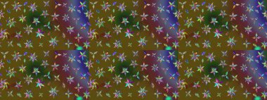 Parlak çiçekli kolaj çiçekleri. Çiçekli zambakların eskiz geçmişi. Çiçek tasarımı için inanılmaz kolaj cennet tarzı..