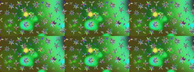 Renkli çiçekli ve yapraklı harika bir çiçek deseni çizmişsin. Moda baskıları için zarif bir şablon. Modern çiçek arkaplanı. Halk stili.