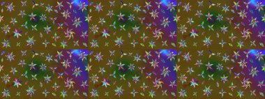 Çiçekli yumuşak bir eskiz şekli. Raster çiçekleri klasik tarzda çizilmiş. Nazikçe, rengarenk bahar çiçekleri. Raster illüstrasyonu.