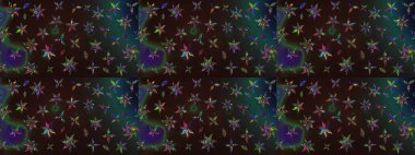 Raster illüstrasyonundaki çiçek desenli çizim. Suluboya tarzında gri ve kahverengi renkte çiçekler.