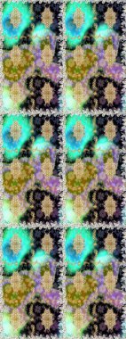 Çiçek deseni. Duvar kâğıdı barok, İspanyol kumaşı. Kusursuz raster arka plan. Kahverengi ve bej renklerde altın elementler. Şekil grafik deseni.