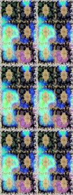 Çiçek deseni. Duvar kâğıdı barok, İspanyol kumaşı. Kusursuz raster arka plan. Kahverengi ve bej renklerde altın elementler. Şekil grafik deseni.