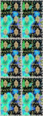 Çiçek deseni. Duvar kâğıdı barok, İspanyol kumaşı. Kusursuz raster arka plan. Kahverengi ve bej renklerde altın elementler. Şekil grafik deseni.