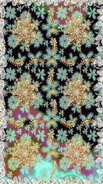 Tarafsız ve altın elementli siyah renklerde altın desen. Kusursuz altın desen. Raster doğulu süsü.