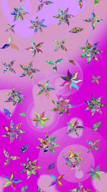 Çiçekler suluboya stilinde nötr ve morumsu renklerde. Çiçek izi. Suluboya çizim deseni.