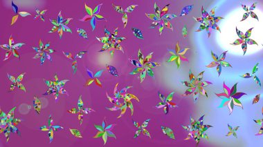 Raster. Eski usul. Eskiz geçmişi. Kumaş, tekstil, duvar kağıdı baskısı için. Tomurcukları çiçek olan sevimli bir çiçek deseni. Raster illüstrasyonu.