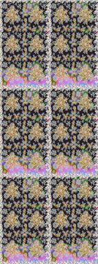 Raster altın pürüzsüz desen. Doğu tarzı arabesk tarzında altın elementler. Kusursuz altın desenli bukleler. Gri ve kahverengi renklerde pürüzsüz desen.