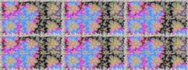 El yapımı dekoratif çerçeve, albüm kapağı, tebrik kartı, klasik Art deco tarzı. Altın karalama fantezi yapraklarından Raster soyut çiçek çelengi ve gri ve nötr renklerde çiçek..