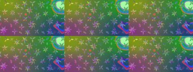 Tomurcukları çiçek olan sevimli bir çiçek deseni. Eski usul. Eskiz geçmişi. Raster. Kumaş, tekstil, duvar kağıdı baskısı için. Raster illüstrasyonu.