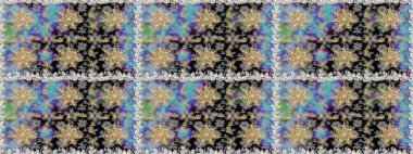 Klasik klasik klasik arka plan. Klasik raster sarısı, kusursuz desen. Gri ve nötr renklerde altın elementlerle kusursuz desen. Geleneksel oryantasyon süsü.