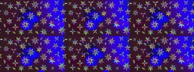 Raster resim. Çiçek desenli çiçek ve yaprakları ile. Sevimli küçük çiçek desenle.