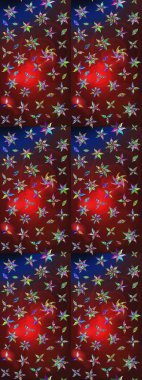 Yumuşak, yaz çiçekli arka plan. Kahverengi ve kırmızı renkte çiçekler. Raster çiçek desenli ve çiçekli..