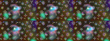 Millefleur 'lar. Küçük yeşil ve kahverengi çiçekli oldukça eski bir besin torbası deseni. Tekstil, kumaş, kapaklar, duvar kağıtları, baskı, paket, koleksiyon defteri, örgü, dekupaj için çiçek arkaplanı..