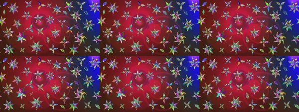 Renkli Bahar Teması eskiz kalıbı. Kırmızı ve kahverengi renkte çiçekler. Güzel çiçek deseni. Düz Çiçek Elementleri Tasarımı.