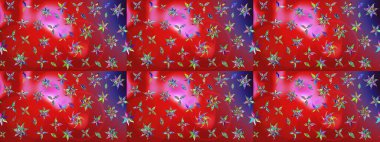 Çiçekli çiçek deseni, suluboya. Raster deseni. Küçük çiçekte güzel bir çiçek deseni..