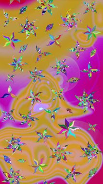 Küçük çiçekteki sevimli çiçek deseni. Sarı ve nötr renkte çiçekler.