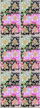 Tarafsız ve altın elementli siyah renklerde altın desen. Süslü raster dekorasyonu. Barok tarzında duvar kağıdı tasarımı için kusursuz damaske deseni arkaplanı.