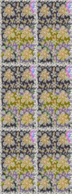 Barok tarzında kusursuz bir doğulu süsü. Gri ve nötr renklerde altın elementlerle geleneksel klasik altın raster deseni.