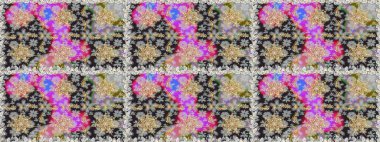 Gri ve nötr renklerde altın elementler. Şık bir grafik desen. Duvar kâğıdı barok, İspanyol kumaşı. Kusursuz raster arka plan. Çiçek deseni.