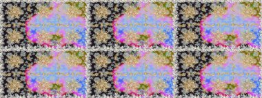 Geleneksel oryantasyon süsü. Klasik klasik klasik arka plan. Kusursuz klasik raster grisi, nötr ve altın desenli.