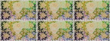 Geleneksel raster ve altın desen. Nötr ve bej renkler üzerinde klasik oryantal desen. Damask pürüzsüz süsü.