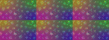 Raster pattern. Art inspipurple and green style flowers and leaves background. Purple and green hand drawn pattern. Doodle flowers sketch pattern.