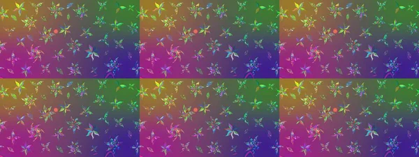 Raster illüstrasyonu. Tomurcukları papatya çiçekleri olan sevimli bir çiçek deseni. Miles Fleur, süslü püslü bir süs. Kumaş, tekstil, duvar kağıdı baskısı için. Eski usul. Taslak arkaplan.