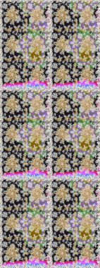 Doğu tarzı arabesk. Kusursuz altın desenli bukleler. Raster illüstrasyonu. Raster altın desen. Altın elementli gri ve nötr renkler.