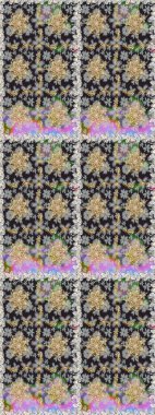 Raster altın pürüzsüz desen. Doğu tarzı arabesk tarzında altın elementler. Kusursuz altın desenli bukleler. Gri ve kahverengi renklerde pürüzsüz desen.