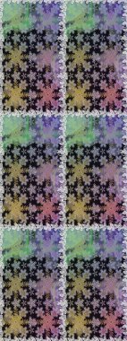 Çiçekli süslemeli, pürüzsüz bir desen. Doğu tarzında klasik tasarım öğesi. Gri renkli geleneksel Arapça dekor. Duvar kâğıdı için altın süslü bir illüstrasyon. Süslü dantel iz sürücü.