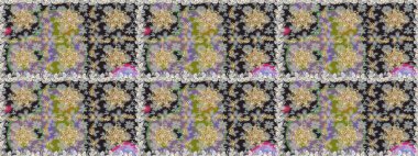 Duvar kâğıdı barok, İspanyol kumaşı. Gri ve nötr renklerde grafiksel modern kusursuz desen. Kusursuz çiçek deseni. Kusursuz raster arkaplanı.