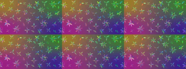 Çiçekli zambakların eskiz geçmişi. Parlak çiçekli kolaj çiçekleri mor ve yeşil. Çiçek tasarımı için inanılmaz kolaj cennet tarzı..