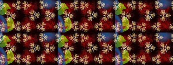 Vadinin çiçekleri siyah ve kahverengi renklerde. Çiçeksel çizim kalıbının çizimi.