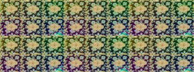 Çiçek süsü kumaş deseni, cam, çiçek desenli altın elementli, nötr renklerde metal. Klasik Raster altın eskiz modeli..